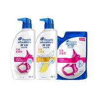 海飞丝 Head & Shoulders洗发水750ml双支装享丝质洗发水补充装200ml