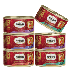 弗列加特 98%生骨肉含量FPMR磷虾油美毛猫粮湿粮 主食罐头 混合味95g*6罐