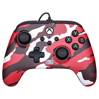 PowerA Xbox Series X|S 有线手柄 迷彩红款