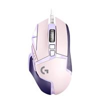 logitech/罗技 宏程RGB星云系列 有线鼠标+防滑贴+鼠标垫 星河紫