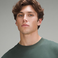 lululemon丨Steady State 男士圆领卫衣 透气 LM3ERXS 幽深丛林绿 L