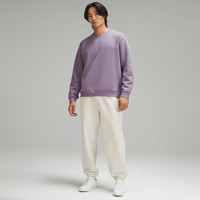 lululemon丨Steady State 男士圆领卫衣 透气 LM3ERXS 灰紫 2XL