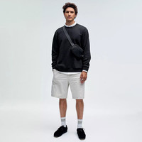 lululemon丨Steady State 男士圆领卫衣 透气 LM3ERXS 黑色 XXS