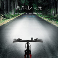 夜骑骑行车灯自行车灯儿童前灯山地车骑行装备强光夜间超长续航