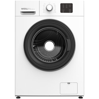 洗烘套装  8公斤超薄滚筒洗衣机+8公斤直排烘干机组合家用高温煮洗杀菌除螨干净洁衣-仅横向排放 XQG80-1016PX+DV80-WL1V