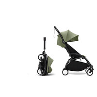 STOKKE 思多嘉儿 YOYO bassinet+6+遛娃婴儿推车可坐可躺轻便折叠 yoyo3 YOYO3 bassinet 6+橄榄绿 黑色车架