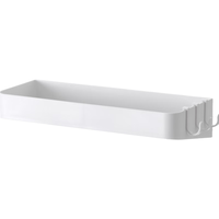 懒角落厨房置物架壁挂挂架多功能家用调料架免打孔调味料收纳架方型30cm 厨房壁挂置物架 30cm