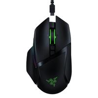 RAZER 雷蛇 巴塞利斯蛇 X 极速版 2.4G蓝牙 HYPERSPEED 无线双模鼠标 16000DPI 黑色+裂变控制版 鼠标垫