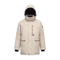辕辙 700蓬鹅绒 男士工装中长款羽绒服