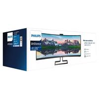 PHILIPS 飞利浦 439P9H1 43英寸 VA 曲面 显示器 (3840x1200、100Hz、123%sRGB、HDR400、Type-C 60W)