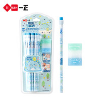 一正 iiGEN 学生文具独角兽HB六角杆铅笔 儿童专用卡通可爱六角防滑铅笔自带橡皮小学生书写铅笔学习用品