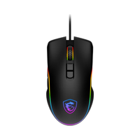 微星（MSI）GM300 电竞鼠标 有线 RGB龙魂logo灯 高规微动 精密光学传感器 游戏鼠标 黑色