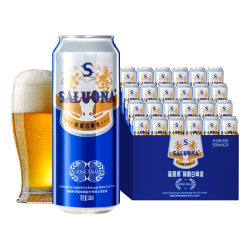 薩羅娜 萨罗娜（SALUONA）精酿啤酒 10度小麦白啤 浓郁麦香 500ml*24听整箱 微醺送礼聚会