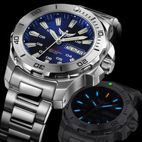 野狼军表 Yelang 44毫米自动上链腕表 V5.1水鬼