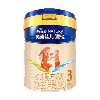 移动端、京东百亿补贴：美素佳儿 源悦系列 幼儿奶粉 3段 400g