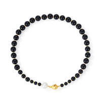 OOAK 玫瑰花黑玛瑙串珠项链 K63N07SA99-364423