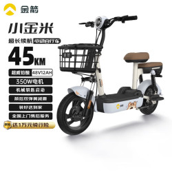 金箭 电动自行车小金米S 48V12Ah铅酸电池续航45公里上班代步小电驴电瓶车 灰色