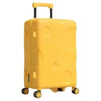 名创优品 芝士行李箱2025女奶酪大容量加厚旅行箱拉杆箱子