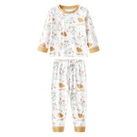 欧孕（OUYUN）儿童秋衣秋裤套装男童女童保暖内衣全棉宝宝A类纯棉睡衣秋冬 宇航小狗 80cm 【身高75-85cm】