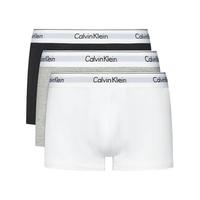 卡尔文·克莱 Calvin Klein 男士平角内裤套装 U2662 3条装(黑色+白色+灰色) L