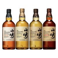 三得利 SUNTORY宝树行 山崎2022年限量组合套装700ml*4（邦穹桶、泥煤味、水楢桶、西班牙橡木桶）