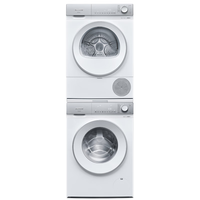 西门子 SIEMENS 小晶钻奢护大师 10+10kg洗烘套装 蒸汽除皱洗衣机+变频热泵烘干机 WG54H2V00