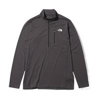 THE NORTH FACE 男士长袖 Flash Dry 3D 拉链运动衫NT122 混合炭灰色、ミックスチャコール(24秋冬)