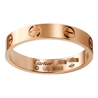 Cartier 卡地亚 love系列 B4085200 中性螺钉纹18K玫瑰金戒指 53mm