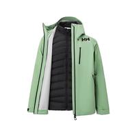 HELLY HANSEN/HH 25冬新户外防水防风保暖可拆卸三合一冲锋衣羽绒 绿色 M