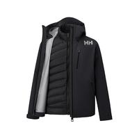 HELLY HANSEN/HH 25冬新户外防水防风保暖可拆卸三合一冲锋衣羽绒 黑色 3XL