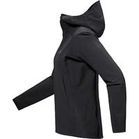 始祖鸟(ARC'TERYX)GAMMA HOODY女款软壳衣休闲户外城市防风透气连帽冲锋衣夹克外套 黑色24HOODY刺绣标 XL