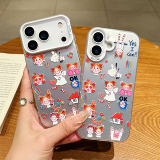  斯幻柯 ins风简约原创卡通款 iPhone17手机壳  镭射款 PC+TPU