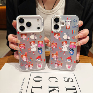  斯幻柯 ins风简约原创卡通款 iPhone17手机壳  镭射款 PC+TPU