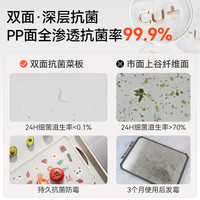 荣事达菜板家用抗菌防霉砧板双面粘板厨房不锈钢切菜板水果板案板 +1元换购 “热销刀具”