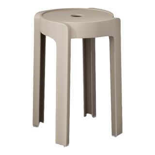 树浩 旋风塑料凳 卡其 30cm