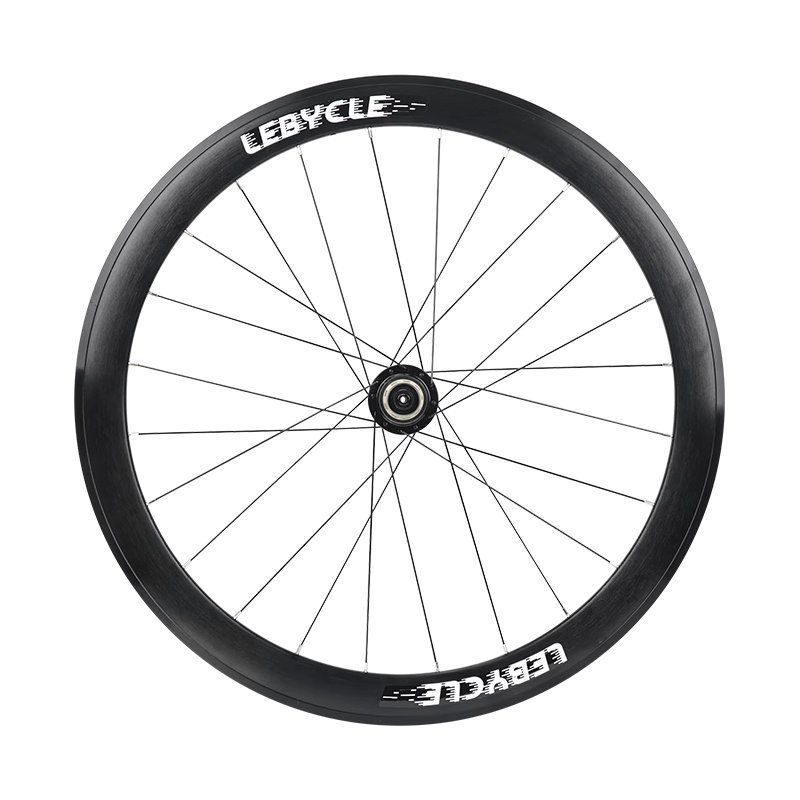乐百客（LeBycle）公路车轮组700C圈刹铝合金4培林轴承碟刹5培林高框50MM自行车轮毂