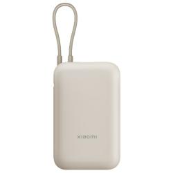 小米 自带线充电宝 22.5W快充 浅咖色 10000mAh 移动电源