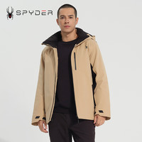 SPYDER蜘蛛雪服秋冬男子SKI LIFE滑雪服户外滑雪上衣23MF245M 卡其色