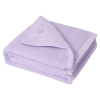 全棉时代毛巾纯棉不易掉毛加大加厚方巾抗菌柔软强吸水 蝶香紫32*70cm