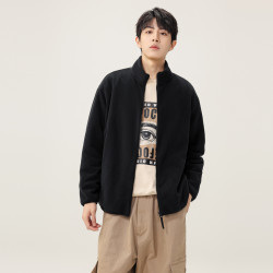 雪中飞 男女同款摇粒绒立领外套