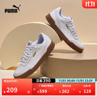 PUMA 彪马 经典复古透气小白鞋男女简约百搭休闲板鞋CARACAL 369863 白-金色-06 36