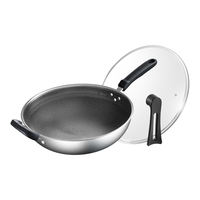 SUPOR 苏泊尔 EC32JKC01 炒锅(32cm、不粘、无涂层、304不锈钢)