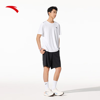 安踏 速干透气 纯净白 3XL 男子运动T恤