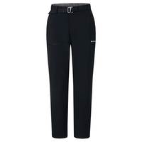 MONTANE盟泰恩CIMA PANTS女士软壳裤防风防泼水四向弹轻暖锁温户外徒步裤 BLACK 黑色 M 32