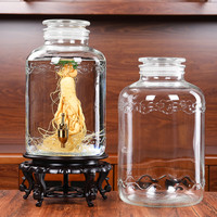 聚好四季泡酒玻璃瓶青梅密封泡酒酒瓶大容量泡酒罐带龙头泡药酒缸家用 20斤 单瓶