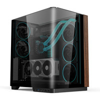 EMACHINES 宏碁acer宙斯智幕UItra+电脑机箱三面玻璃一体式曲面玻璃海景房360水冷/Type-C