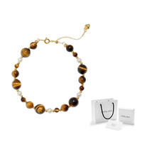 IDOKAWA 天然虎眼石淡水珍珠手链女款手串轻奢小众精致生