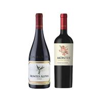 蒙特斯欧法西拉葡萄酒干红智原瓶店alpha syrah