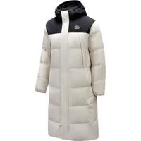 安踏 面包羽绒丨长款过膝运动羽绒服男士2025冬季保暖连帽棉服