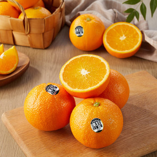 新奇士（Sunkist）3107黑标橙子新鲜水果当季甜脐橙大果礼盒装 4000g单果200-230g